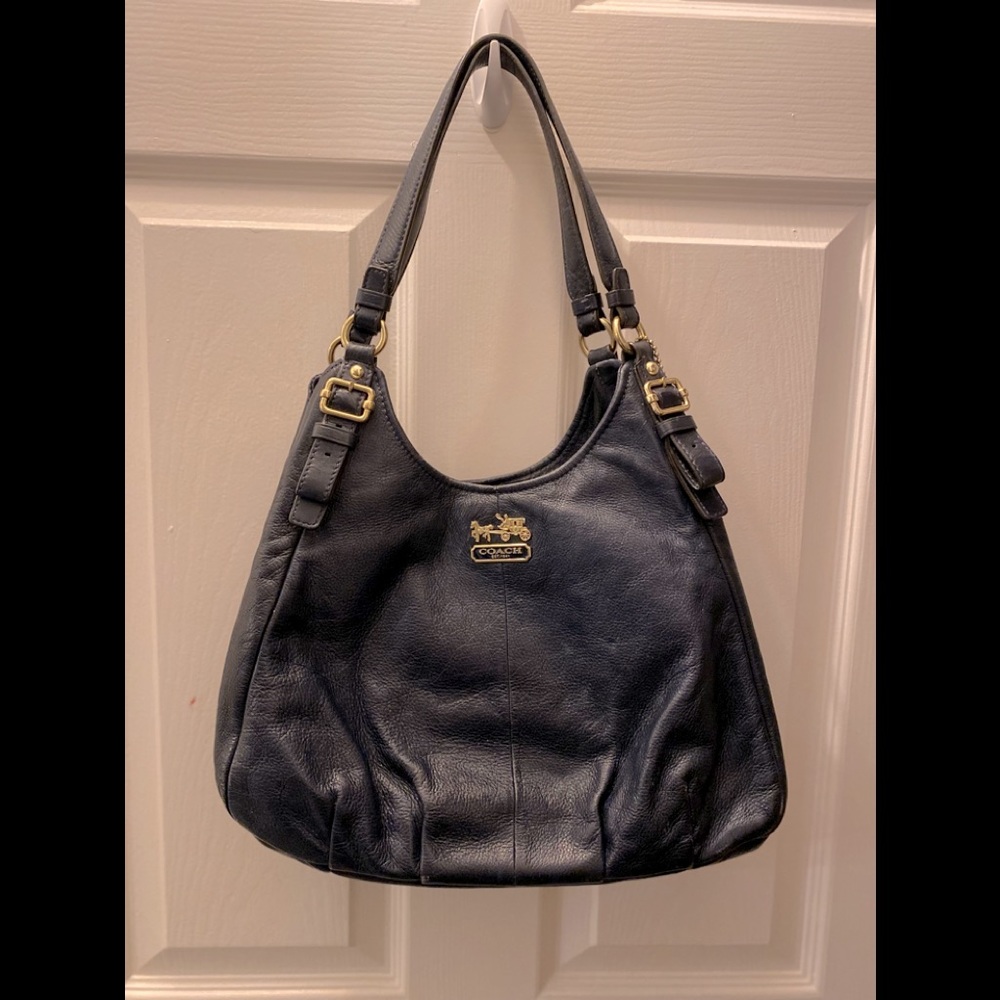 Navy Coach shoulder bag